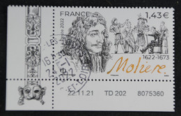 France 2022 - Molière 1622-1673 -  Oblitérés - Usados