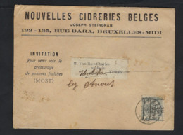 Brief Met Inhoud En Voorafstempeling Nr. 567A BRUXELLES MIDI 04 , Details + Staat Zie 3 Scans ! LOT 199 - Rollenmarken 1900-09