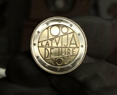 Letonia 2 Euros Conmemorativa 100 Años República 2021 SC UNC - Lettonie