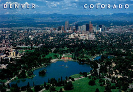 DENVER   ( COLORADO )    AN AERIAL VIEW OF DENVER AND THE FRONT RANGE - Denver