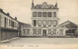 (BD) 14 PONT-L'EVÊQUE. La Mairie 1917 - Pont-l'Evèque