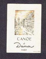 Carte Parfum CANOE De DANA - Anciennes (jusque 1960)