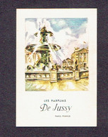 Carte Parfums DE JUSSY - Anciennes (jusque 1960)