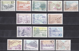Liechtenstein 1972/73 - Freimarken Landschaften - Postfrisch MNH - Unused Stamps