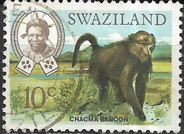 SWAZILAND 1969 Wildlife - 10c - Chacma Baboon FU - Swaziland (1968-...)