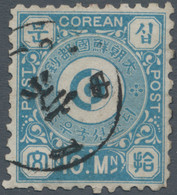 Korea: 1884, 10 Mun Light Blue Canc. "Kyong -.10.10" (Seoul, Nov. 26 In Solar Calendar). A Few Trivi - Korea (...-1945)
