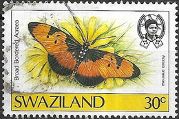 SWAZILAND 1987 Butterflies - 30c - Acraea Anemosa FU - Swaziland (1968-...)