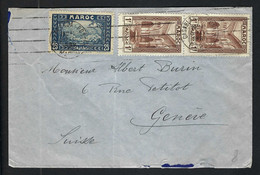 MAROC 1907: LSC De Casablanca Pour Genève - Briefe U. Dokumente