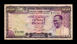 Sri Lanka 100 Rupees 1971 Pick 80 BC/+ F/+ - Sri Lanka