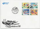 FAEROE ISLANDS 1989 Small Island Games Set On FDC.  Michel 186-89 - Faroe Islands