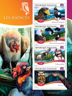 2014 TOGO MNH. BIRDS OF PREY   |  Yvert&Tellier Code: 4258-4261  |  Michel Code: 6421-6424 - Togo (1960-...)