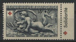 N° 938 A Cote 25 € Neuf ** Croix Rouge 1952 Avec Bandelettes Publicitaires, Timbre Provenant De Carnet. TB - Unused Stamps