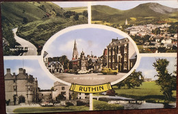 CPSM, Multiview - Multivue, RUTHIN, Wales - Pays De Galles "Collo Colour Poscard, Valentine & Sons, Non écrite - Denbighshire