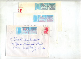 Lettre Cachet Epernay Sur Vignette Bureau  Couleur à Voir - 1985 Carta « Carrier »