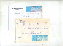 Lettre Sur Vignette Bureau Dormans  Couleur à Voir - 1985 Papier « Carrier »