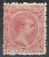 España 0218 (*) Alfonso XIII. Pelon. 1889. Sin Goma - Nuevos