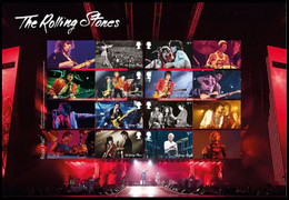 GROSSBRITANNIEN GRANDE BRETAGNE GB 2022 MUSIC GIANTS VI  ROLLING STONES  LIVE PERFORMANCES COLLECTORS SMILLER SHEET - Nuevos