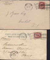 Canada Lettre + CP YT 65 Seul Sur Document CAD Montréal 12 SEP 00 + 8 FEB 1901 Drapeau Grande Bretagne + Canada - Cartas & Documentos