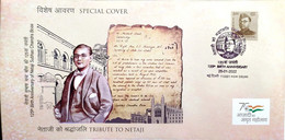 India 2022 125th Birth Anniversary Of Netaji Subhas Chandra Bose Cover (**) Inde Indien - Cartas & Documentos