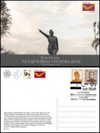 India 2021 125th Birth Anniversary Of Netaji Subhas Chandra Bose Postcard (**) Inde Indien - Cartas & Documentos