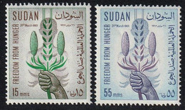SOUDAN - Campagne Mondiale Contre La Faim - N° 158-159 - 1963 - Sudan (1954-...)