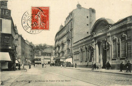 Le Havre * La Rue Thiers Et La Banque De France * Banco Bank - Non Classés