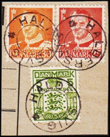 HALDERSVIG. On 5 ØRE GEBYRMÆRKE + 25 + 30 øre Frederik IX. LUXUS.  - JF515707 - Postage Due