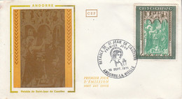 ANDORRE FDC 1971 RETABLE - Lettres & Documents