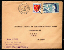 FRANCE. N°1012 De 1955 Sur Enveloppe Ayant Circulé. Gaz D'éclairage. - Gas