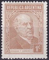 Argentine YT 364 Mi 400XI Année 1935-36 (MNH **) Avec Filigrane ! Sideways To Right - Domingo Faustino Sarmiento - Nuevos