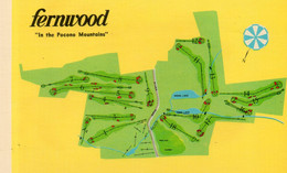 - FERWOOD. "In The Pocono Mountains" - Coming In 1972 - New P.G.A. Championship 18-Hole Golfe Course - Scan Verso - - Other