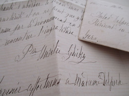 LAS Autographe Signée Princesse Ghika à Mme Delpech Cantaloup 1887 Deuils Sceau Aux Armes Sur Enveloppe - Other & Unclassified