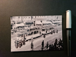 Berlin 1938, Straßenbahn Der Linie 48, Foto-Abzug, S/w 10 X 15 Cm - Trains