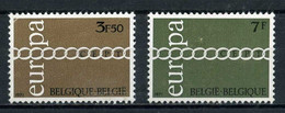 BELGIQUE  " Europa "  N°   1578/1579  Neufs **    -  1971 - 1971