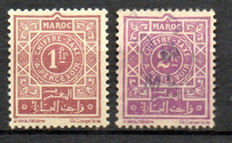 Col24 Colonies Maroc  Taxe N° 53 & 54 Neuf X MNH & Oblitéré Cote 2,00 € - Timbres-taxe