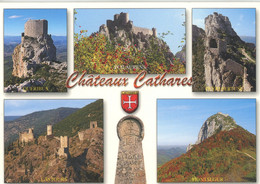 CHATEAUX CATHARES QUERIBUS PUILAURENS PEYREPERTUSE LASTOURS MONTSEGUR TIMBRE  FOOTBALL CHAMPIONS DU MONDE 1998 - Other & Unclassified