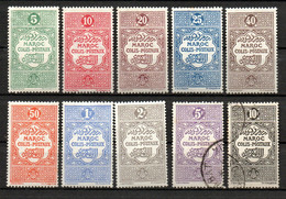 Col24 Colonies Maroc Colis Postaux N° 1 à 6 + 8 à 11 Neuf X MH Et Oblitéré Cote 37,75 € - Timbres-taxe