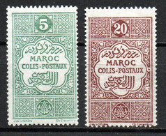 Col24 Colonies Maroc Colis Postaux N° 1 & 3 Neuf X MH  Cote 2,50€ - Timbres-taxe