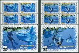 Penrhyn Islands 2003. Mi.#605/08 MNH/Luxe. 4 Klb. WWF. Fishes. Ocean Sunfish. (Ts02/55) - Penrhyn