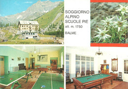 TABLE TENNIS PING PONG CUE SPORTS BILLIARD SPORT * SOGGIORNO ALPINO SCUOLE PIE BALME EDELWEISS * Grapholito 2573 * Italy - Tennis De Table