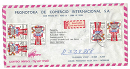 NB387   Peru 1986 Air Mail Cover To Germany -  Mi 1348 - Pérou