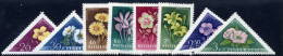 HUNGARY 1958 Flowers Set Of 8 MNH / **.  Michel; 1534-41 - Ongebruikt