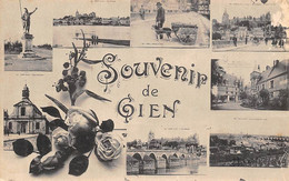 Gien       45          Souvenir De.. ... 8 Mini Vues Dont Attelage De Chien        (voir Scan) - Gien