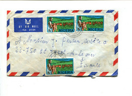 NIGERIA - Affranchissement Multiple Sur Lettre Pour La France - Agriculture / Bovin - Nigeria (1961-...)