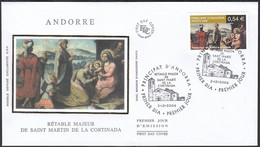 Andorre  2006-Andorre-Française- Lettre 1er. Jour Emission. Mi Nº 653/Yvert Nº 532. Theme: Noël....... (VG) DC-10325 - Oblitérés