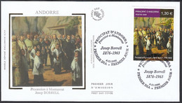 Andorre  2006-Andorre-Française- Lettre 1er. Jour Emission. Mi Nº 652/Yvert Nº 631. Theme: Peinture... (VG) DC-10328 - Used Stamps
