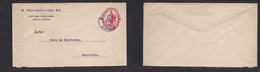 Costa Rica. 1923 (20 Dic) San Jose - Turrialba. Private Print W. Steinvorth 5c Red Stat Env, Cancelled Buzones Cds. VF S - Costa Rica