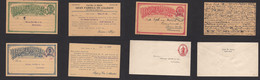 Costa Rica. C. 1930s 4 Diff Circulated / Used Stat Cards/ Envelope. 3 Internal One To Germany. XF Group. - Costa Rica