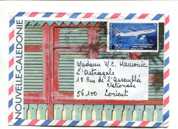 NOUVELLE CALEDONIE  - 90F Poste Aérienne Affr. Seul Sur Lettre Pour La Métropole - - Other & Unclassified