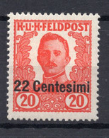 1918 - ITALIA / FRIULI - Catg. Unif. 25 - LH - (W03.) - Austrian Occupation